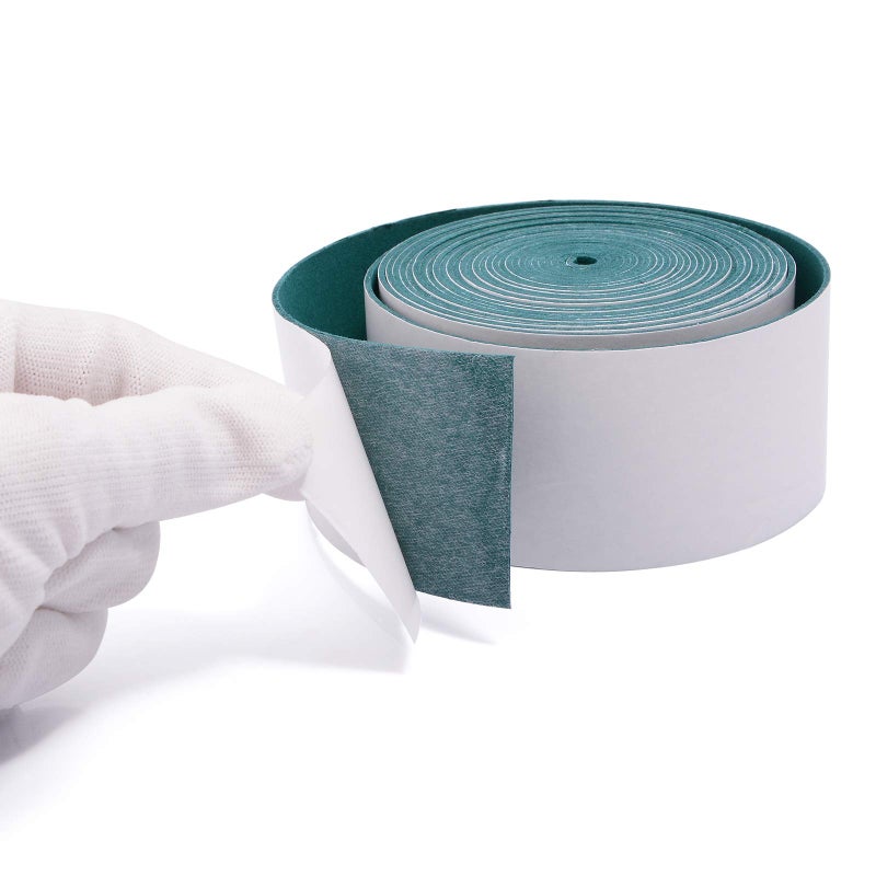 FOSHIO Micro Fiber Felt for Squeegee Edge Wrapping 2 Meters Length - Dark Green Suede Felt to Cover The Edges of Hard Card Squeegees - Image 3